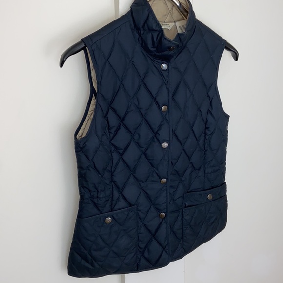 Eddie Bauer Goose Down Black Quilted Puffer Vest - Picture 2 of 6